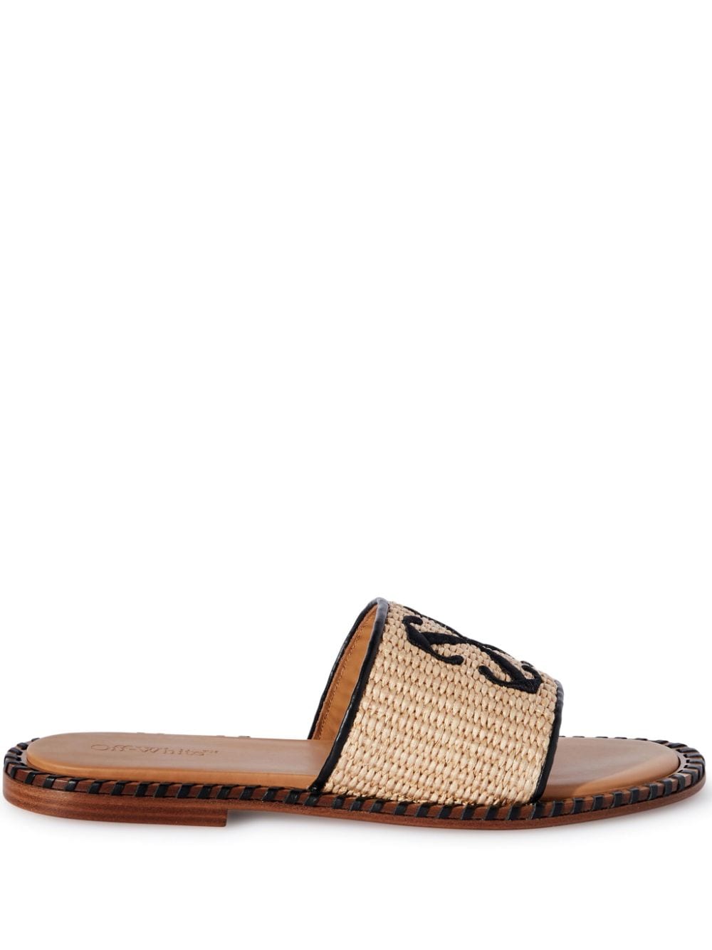 Twist Arrow raffia slides