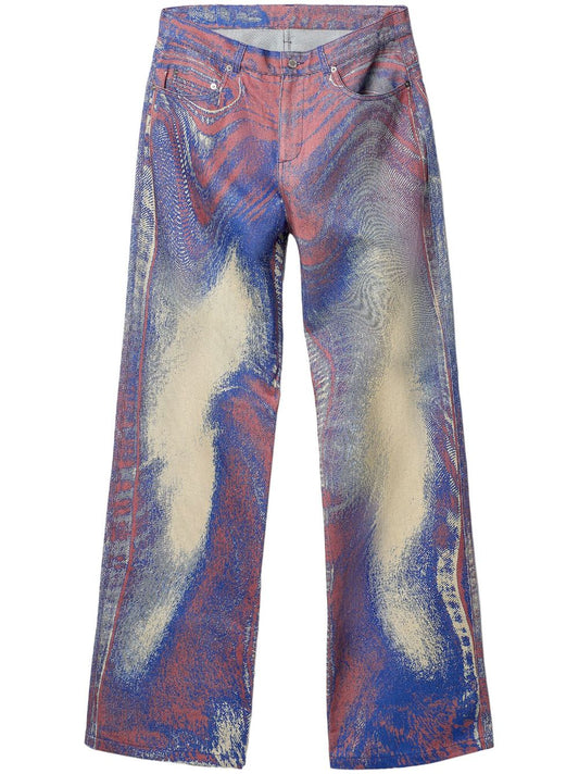 abstract-pattern jeans