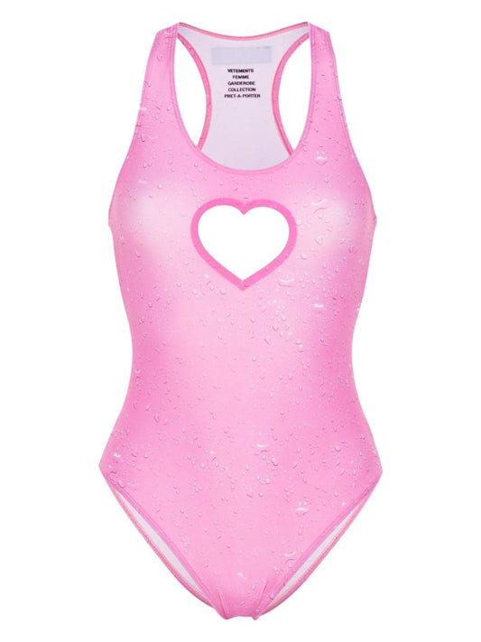 heart cut-out swimsuit