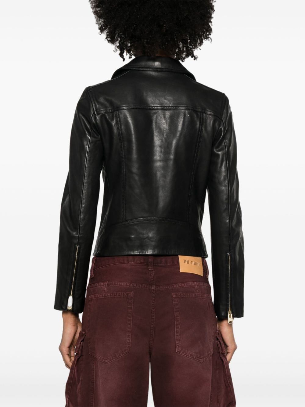 Dalby leather biker jacket