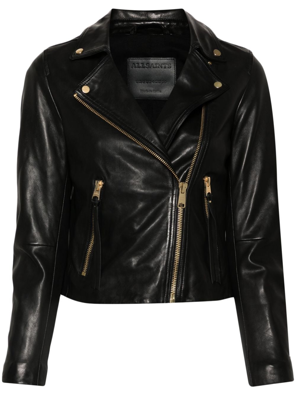 Dalby leather biker jacket