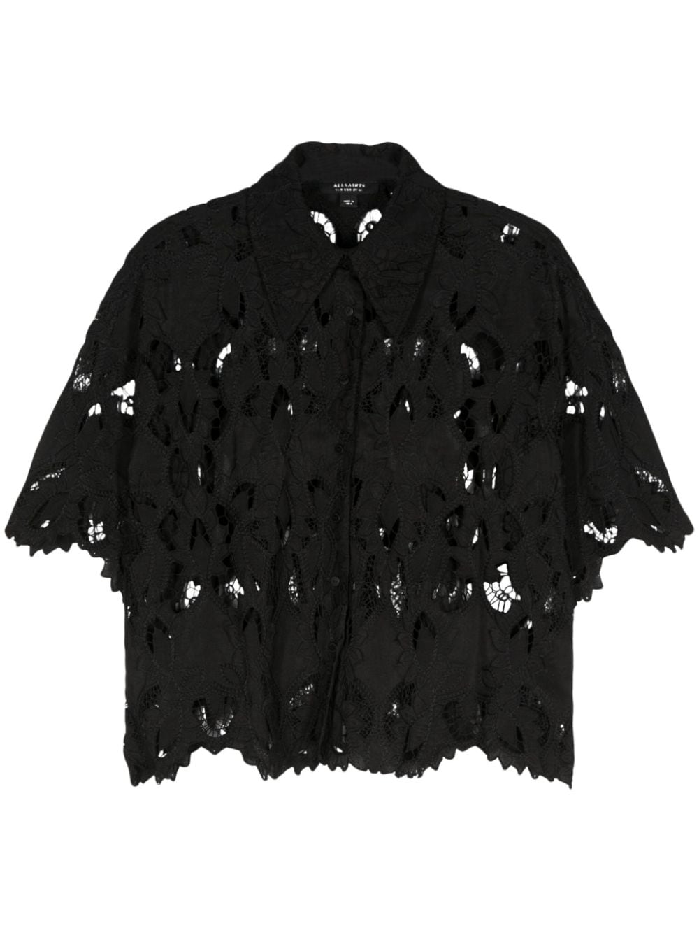 Charli guipure-lace shirt