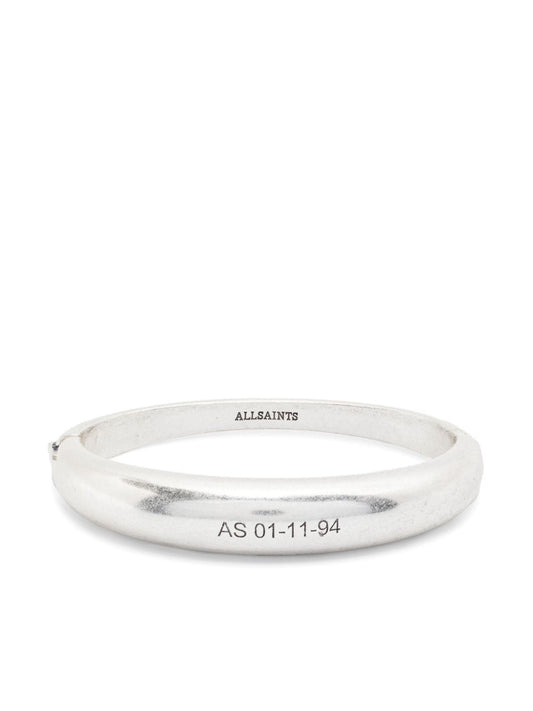 Fern engraved logo bangle bracelet